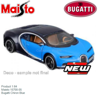 Product 1:64 | Maisto 15700-05 | Bugatti Chiron Blue