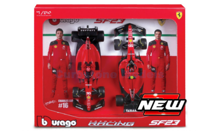 Product 1:24 | Bburago 18-26817 | Scuderia Ferrari SF-23 2023 - C.Sainz - C.Leclerc