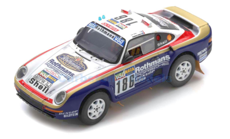 Product 1:18 | Spark 18S789 | Rothmans Porsche Dakar Rally Team 959 1986 #186 - R.Metge - D.Lemoine