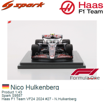 Product 1:43 | Spark S9557 | Haas F1 Team VF24 2024 #27 - N.Hulkenberg
