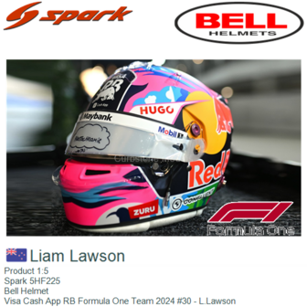 Product 1:5 | Spark 5HF225 | Bell Helmet | Visa Cash App RB Formula One Team 2024 #30 - L.Lawson