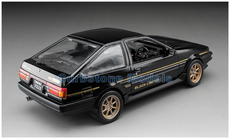 Product 1:24 | Sunstar 51005 | Toyota Sprinter Trueno GT Apex (AE86) Black and Gold 1986