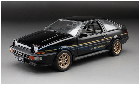 Product 1:24 | Sunstar 51005 | Toyota Sprinter Trueno GT Apex (AE86) Black and Gold 1986