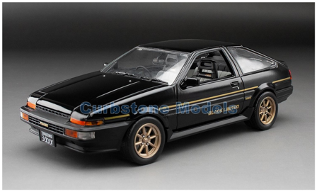 Product 1:24 | Sunstar 51005 | Toyota Sprinter Trueno GT Apex (AE86) Black and Gold 1986