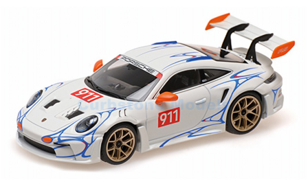 Product 1:43 | Minichamps 410062115 | Porsche 911 GT3 RS (992) White and Orange decor 2023