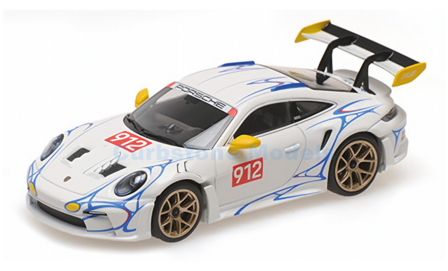 Product 1:43 | Minichamps 410062116 | Porsche 911 GT3 RS (992) White and Yellow decor 2024