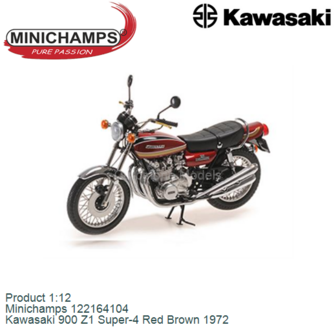 Product 1:12 | Minichamps 122164104 | Kawasaki 900 Z1 Super-4 Red Brown 1972