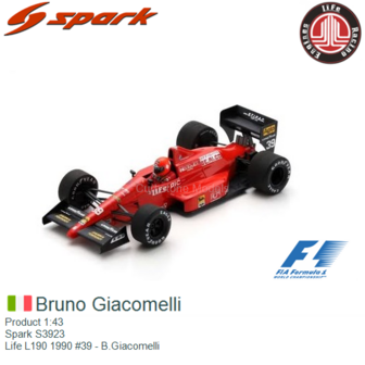 Product 1:43 | Spark S3923 | Life L190 1990 #39 - B.Giacomelli