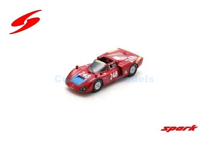 Product 1:43 | Spark SI037 | Alfa Romeo T33-2 | Scuderia Madunina 1969 #248 - E.Pinto - G.Alberti 
