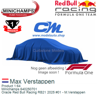 Product 1:64 | Minichamps 640250701 | Oracle Red Bull Racing RB21 2025 #01 - M.Verstappen
