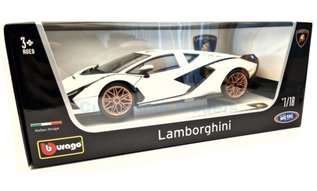 Product 1:18 | Bburago 18-11046white/black | Lamborghini Sian FKP 37 White 2019