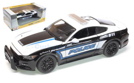 Product 1:18 | Maisto 36203 | Ford Mustang GT Zwart / Wit 2015 #911
