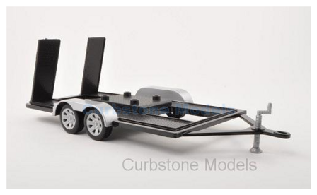 Product 1:18 | MotorMax 76009 | Trailer Tandem axle Silver / Black