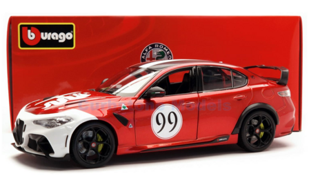 Product 1:18 | Bburago 01449R/W | Alfa Romeo Giulia GTAM Racing Red 2020 #99