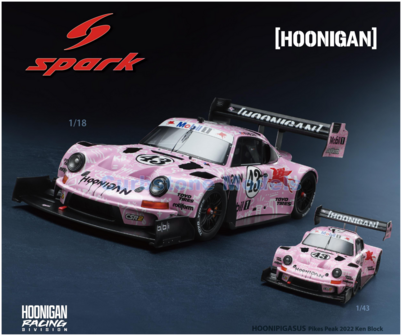 Product 1:18 | Spark 18S726 | Porsche 911 HOONIPIGASUS | Hoonigan 2022 #43 - K.Block