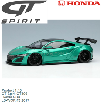 Product 1:18 | GT Spirit GT806 | Honda NSX | LB-WORKS 2017