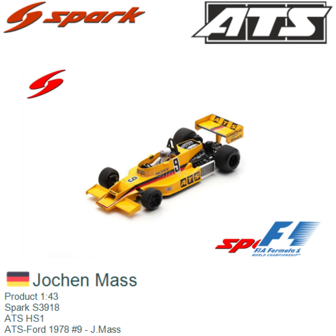 Product 1:43 | Spark S3918 | ATS HS1 | ATS-Ford 1978 #9 - J.Mass