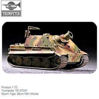 Product 1:72 | Trumpeter TR 07247 | Sturm Tiger 38cm R61 Mortar