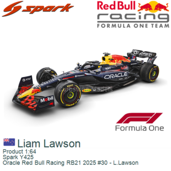 Product 1:64 | Spark Y425 | Oracle Red Bull Racing RB21 2025 #30 - L.Lawson