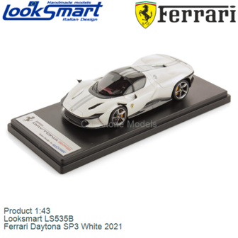 Product 1:43 | Looksmart LS535B | Ferrari Daytona SP3 White 2021