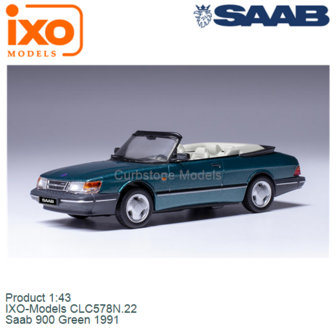 Product 1:43 | IXO-Models CLC578N.22 | Saab 900 Green 1991