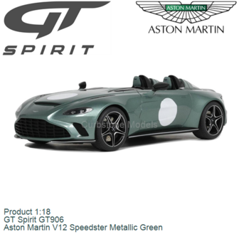 Product 1:18 | GT Spirit GT906 | Aston Martin V12 Speedster Metallic Green