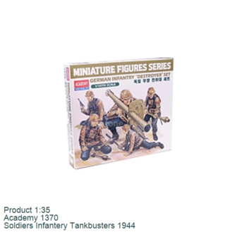 Product 1:35 | Academy 1370 | Soldiers Infantery Tankbusters 1944