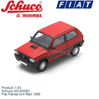 Product 1:43 | Schuco 43U00053 | Fiat Panda 4x4 Red 1989