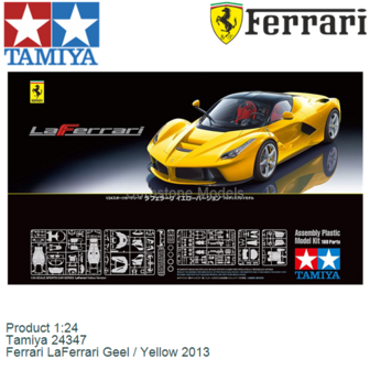 Product 1:24 | Tamiya 24347 | Ferrari LaFerrari Geel / Yellow 2013