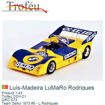 Product 1:43 | Trofeu DSN-21 | GRD S73 | Team Seiko 1973 #5 - L.Rodrigues