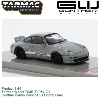 Product 1:64 | Tarmac Works T64R-TL054-GY | Gunther Werks Porsche 911 (993) Grey