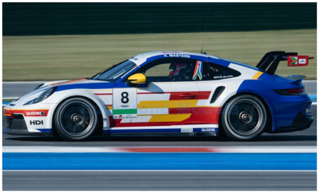 Product 1:43 | Spark SI040 | Porsche 911 GT3 Cup | Team Q8 Hi-Perform 2025 #8 - K.Masters 