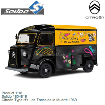 Product 1:18 | Solido 1804819 | Citro&euml;n Type HY Los Tacos de la Muerte 1969