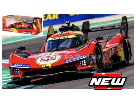 Product 1:18 | Bburago 18-16303 | Scudera Ferrari AF Corse 499P 2024 #50 - N.Nielsen - M.Molina - A.Fuoco