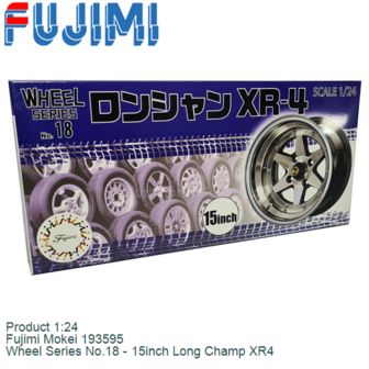 Product 1:24 | Fujimi Mokei 193595 | Wheel Series No.18 - 15inch Long Champ XR4