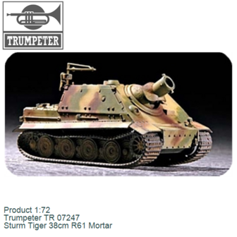 Product 1:72 | Trumpeter TR 07247 | Sturm Tiger 38cm R61 Mortar