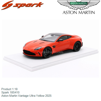 Product 1:18 | Spark 18S410 | Aston Martin Vantage Ultra Yellow 2025