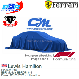 Product 1:18 | BBR Models BBR251844 | Ferrari SF-25 2025 - L.Hamilton