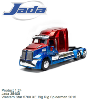 Product 1:24 | Jada 35408 | Western Star 5700 XE Big Rig Spiderman 2015