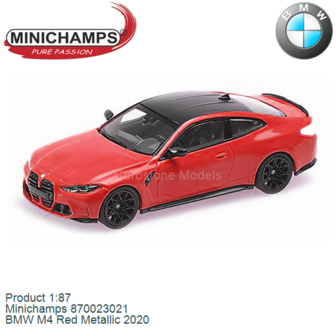 Product 1:87 | Minichamps 870023021 | BMW M4 Red Metallic 2020