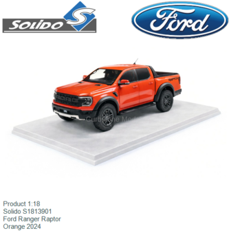 Product 1:18 | Solido S1813901 | Ford Ranger Raptor | Orange 2024