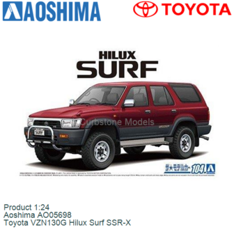Product 1:24 | Aoshima AO05698 | Toyota VZN130G Hilux Surf SSR-X