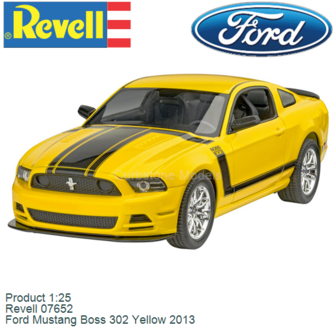 Product 1:25 | Revell 07652 | Ford Mustang Boss 302 Yellow 2013