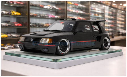 Product 1:18 | Otto Mobile OT1257 | KS Peugeot 205 Khyzyl Saleem Black and Red 2018