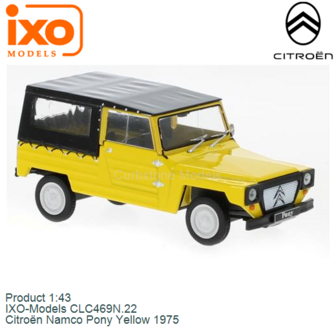 Product 1:43 | IXO-Models CLC469N.22 | Citro&euml;n Namco Pony Yellow 1975