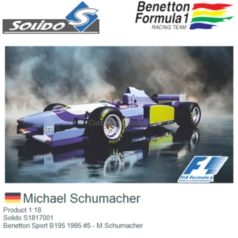 Product 1:18 | Solido S1817001 | Benetton Sport B195 1995 #5 - M.Schumacher