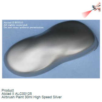 Product  | Alclad II ALC00125 | Airbrush Paint 30ml High Speed Silver