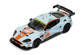 Product 1:43 | IXO-Models LMM150 | Aston Martin DBR9 Blauw / Oranje 2008 #009 - D.Brabham - A.Garcia - D.Turner