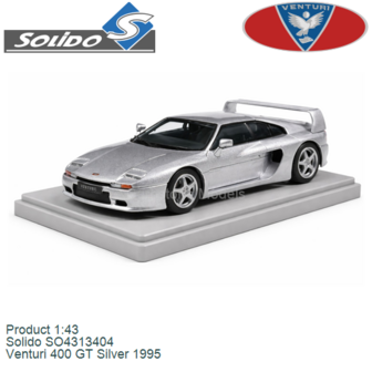 Product 1:43 | Solido SO4313404 | Venturi 400 GT Silver 1995