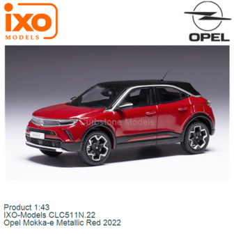 Product 1:43 | IXO-Models CLC511N.22 | Opel Mokka-e Metallic Red 2022